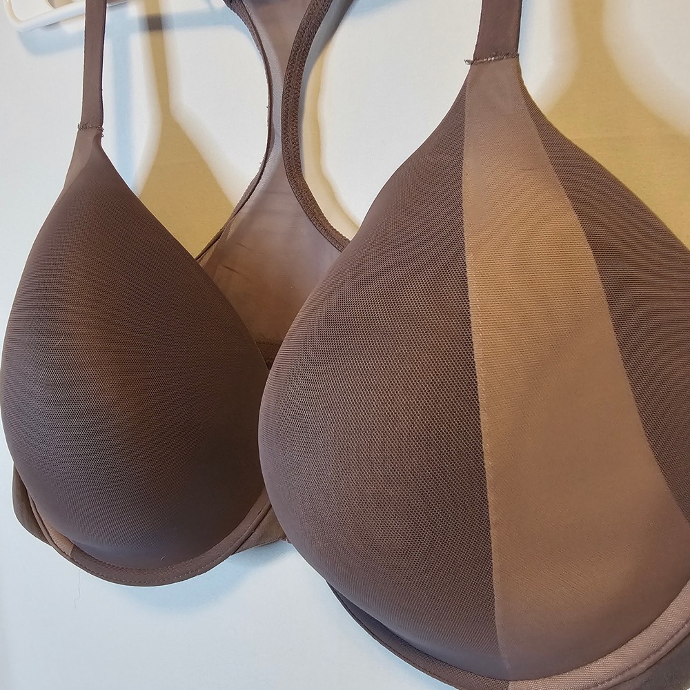 Victoria's Secret Racerback Perfect coverage Bra 40DD Brown Front Closure - Picture 2 of 7